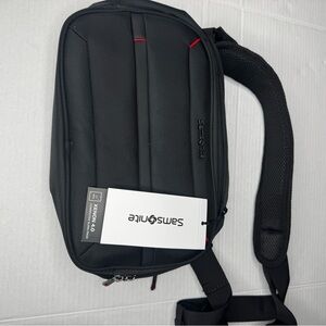Samsonite Black Backpack with Red Accents